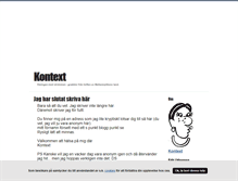 Tablet Screenshot of kontext.blogg.se