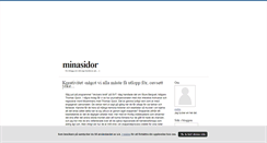 Desktop Screenshot of minasidor.blogg.se