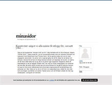Tablet Screenshot of minasidor.blogg.se