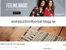 Tablet Screenshot of andrasczitromfloorball.blogg.se