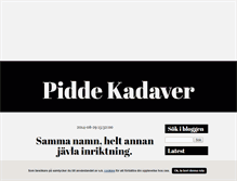 Tablet Screenshot of piddekadaver.blogg.se