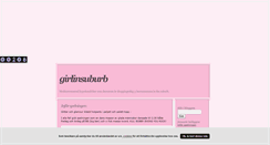 Desktop Screenshot of girlinsuburb.blogg.se