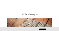 Desktop Screenshot of feliciabs.blogg.se