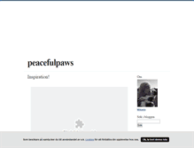 Tablet Screenshot of peacefulpaws.blogg.se