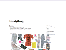 Tablet Screenshot of beautythings.blogg.se
