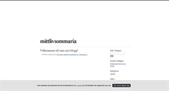 Desktop Screenshot of mittlivsommaria.blogg.se