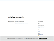 Tablet Screenshot of mittlivsommaria.blogg.se