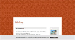 Desktop Screenshot of gorling.blogg.se