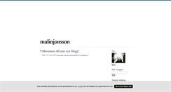 Desktop Screenshot of malinjonsson.blogg.se