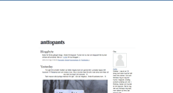 Desktop Screenshot of anttopants.blogg.se