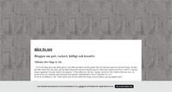 Desktop Screenshot of nicetosee.blogg.se