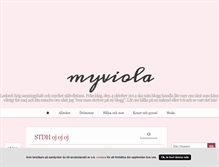 Tablet Screenshot of myviola.blogg.se