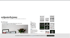 Desktop Screenshot of ordposterbyjenny.blogg.se