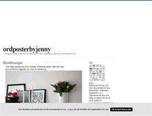 Tablet Screenshot of ordposterbyjenny.blogg.se
