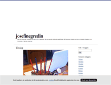 Tablet Screenshot of josefinegredin.blogg.se