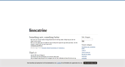 Desktop Screenshot of linncatrine.blogg.se