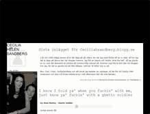 Tablet Screenshot of ceciliahsandberg.blogg.se