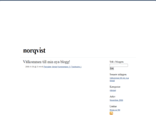 Tablet Screenshot of norqvist.blogg.se