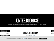 Tablet Screenshot of jontee.blogg.se