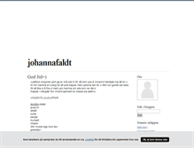 Tablet Screenshot of johannafaldt.blogg.se