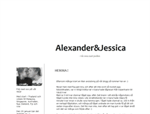 Tablet Screenshot of alexanderjessica.blogg.se