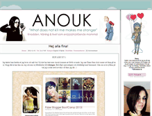 Tablet Screenshot of anouk.blogg.se