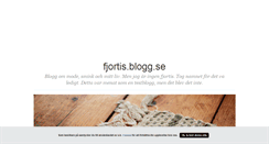 Desktop Screenshot of fjortis.blogg.se