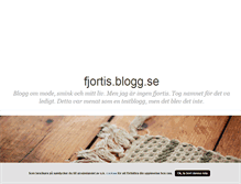 Tablet Screenshot of fjortis.blogg.se