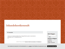 Tablet Screenshot of islandshestkonsult.blogg.se
