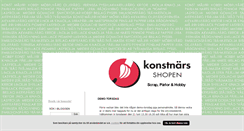 Desktop Screenshot of konstnarsshopen.blogg.se