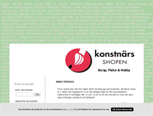 Tablet Screenshot of konstnarsshopen.blogg.se