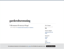 Tablet Screenshot of garderobsrensning.blogg.se