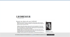 Desktop Screenshot of lhdressyr.blogg.se