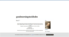 Desktop Screenshot of goodmorningstockholm.blogg.se