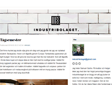 Tablet Screenshot of industribolaget.blogg.se