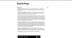 Desktop Screenshot of beatricehoga.blogg.se