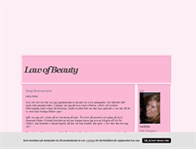 Tablet Screenshot of lawofbeauty.blogg.se