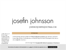 Tablet Screenshot of josefinjohnsson.blogg.se