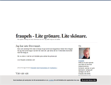 Tablet Screenshot of fraupels.blogg.se