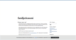 Desktop Screenshot of familjeekonomi.blogg.se