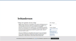 Desktop Screenshot of brittandersson.blogg.se
