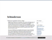 Tablet Screenshot of brittandersson.blogg.se