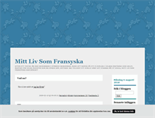 Tablet Screenshot of mittlivsomfransyska.blogg.se