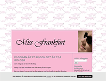 Tablet Screenshot of missfrankfurt.blogg.se