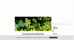 Desktop Screenshot of kroppsmusikalen.blogg.se
