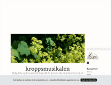 Tablet Screenshot of kroppsmusikalen.blogg.se