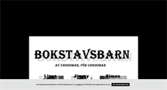 Desktop Screenshot of bokstavsbarnforening.blogg.se