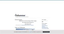 Desktop Screenshot of osthammar.blogg.se