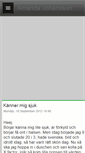 Mobile Screenshot of amandajohanssons.blogg.se