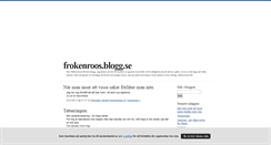 Desktop Screenshot of frokenroos.blogg.se